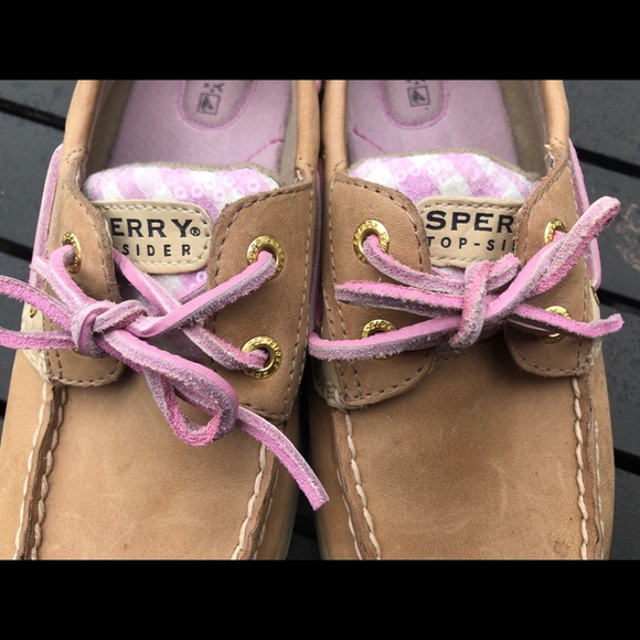 Sperry Top-Siders Pink and Tan like new!! - Picture 5 of 7